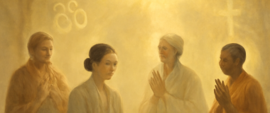 Oto szczegółowa ilustracja futurystycznego miasta nocą, z neonowymi światłami, latającymi samochodami i wysokimi wieżowcami odbijającymi się w wodzie.